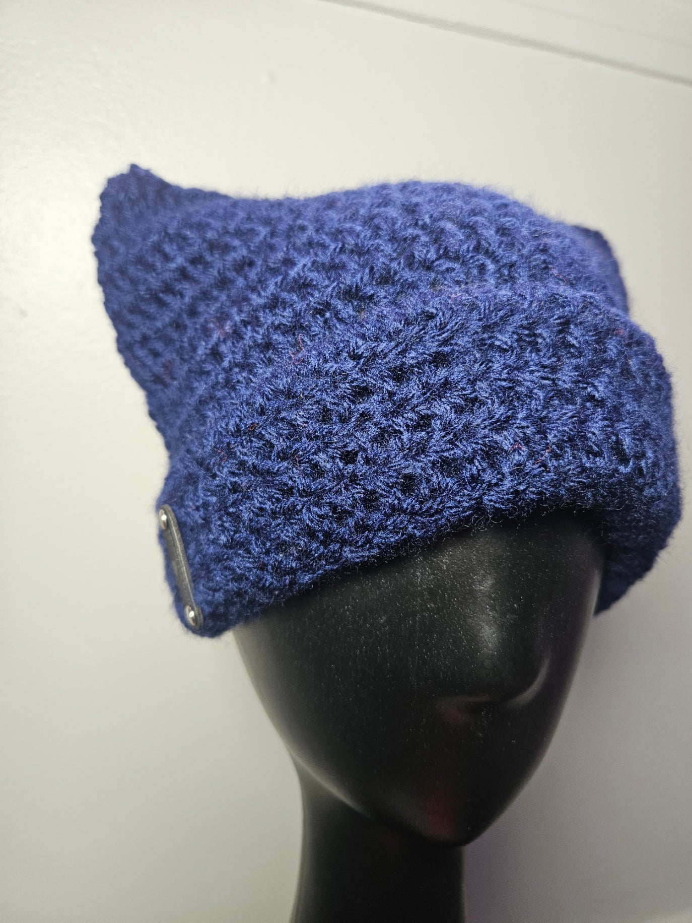 Navy Blue Cat Ear Beanie