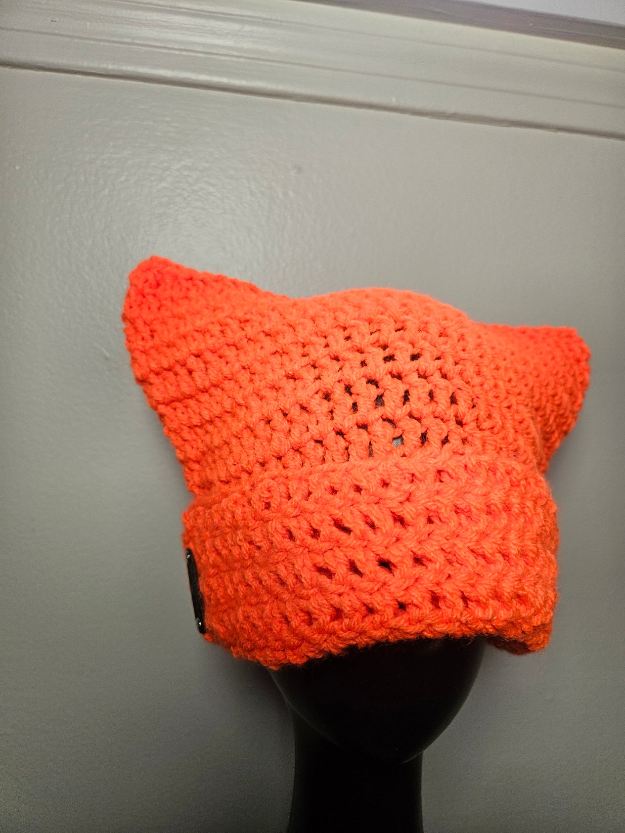 Orange Cat Ear Beanie