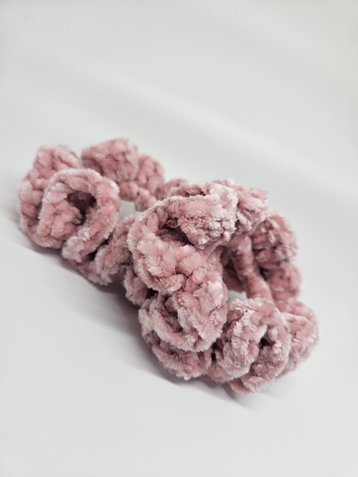 Pink Velvet Scrunchie- 2 Pack